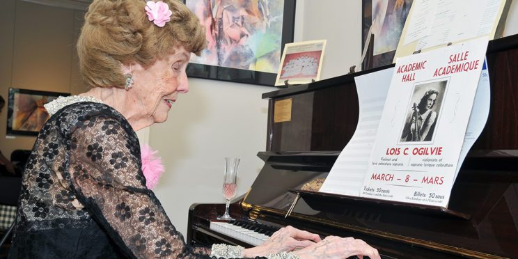 Lois Blanchette Playing Piano